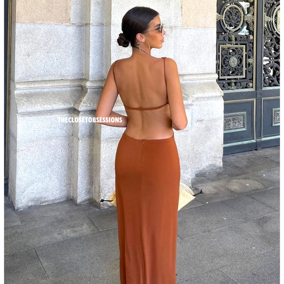 ZARA BLOGGER FAVE!!! Long Dress with Front Knot NWT - Picture 14 of 16